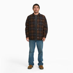 Insulated Plaid Shirt Jacket