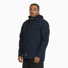 Insulated Duck Hooded Shirt Jacket