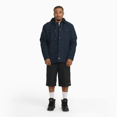 Insulated Duck Hooded Shirt Jacket