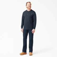 Heavyweight Long Sleeve Henley T-Shirt