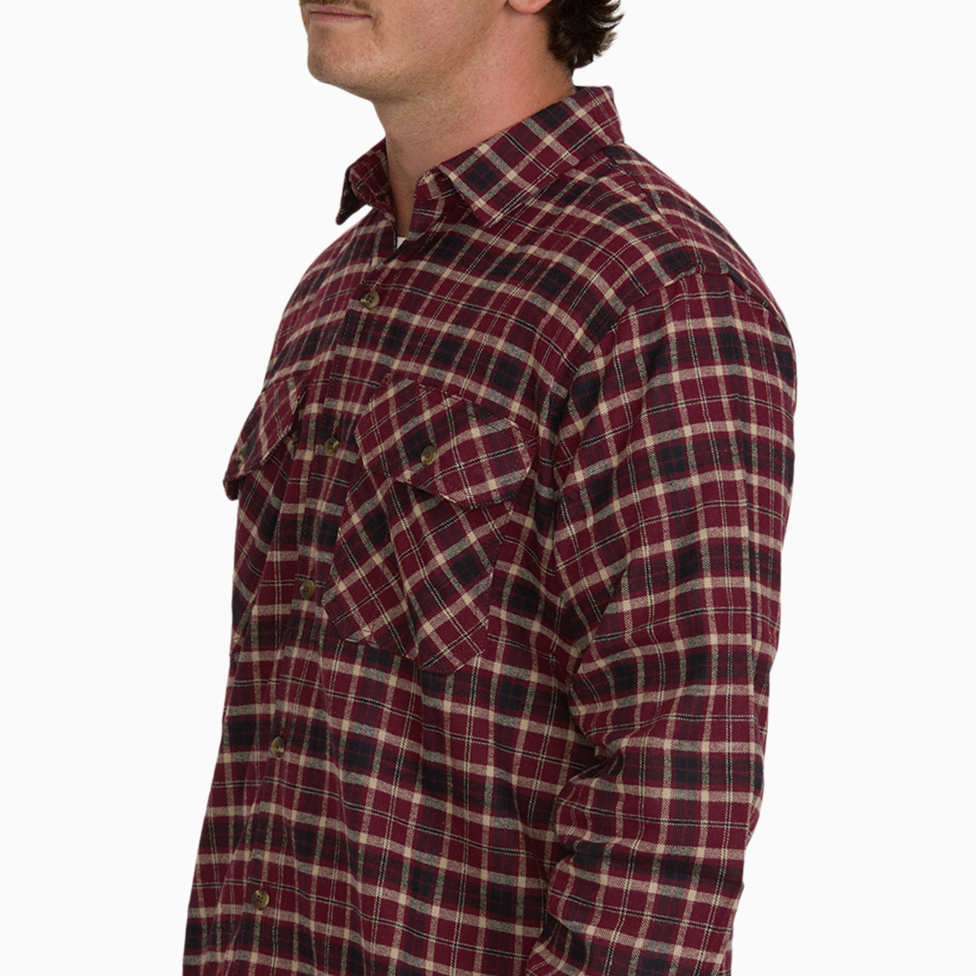 Long Sleeve Flannel Work Shirt