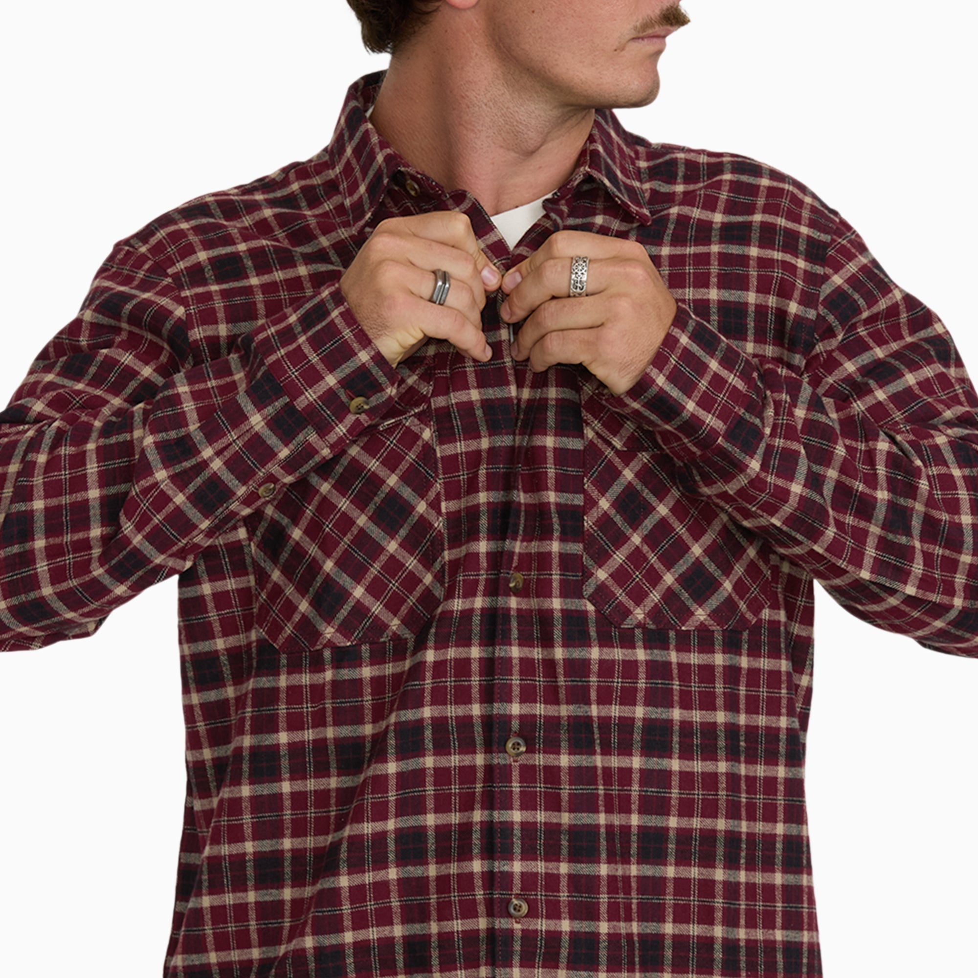 Long Sleeve Flannel Work Shirt
