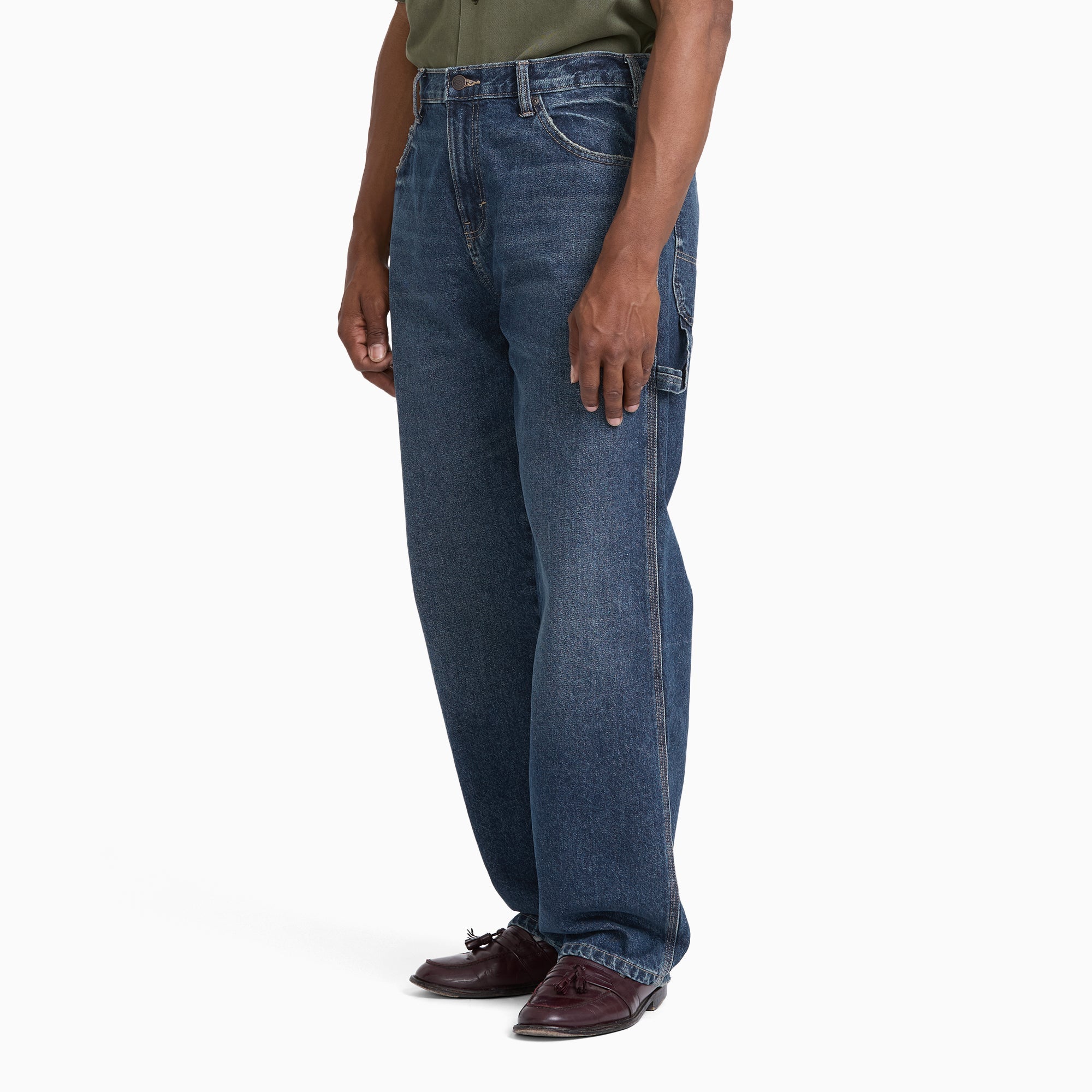 Worn In Relaxed Fit Carpenter Jeans