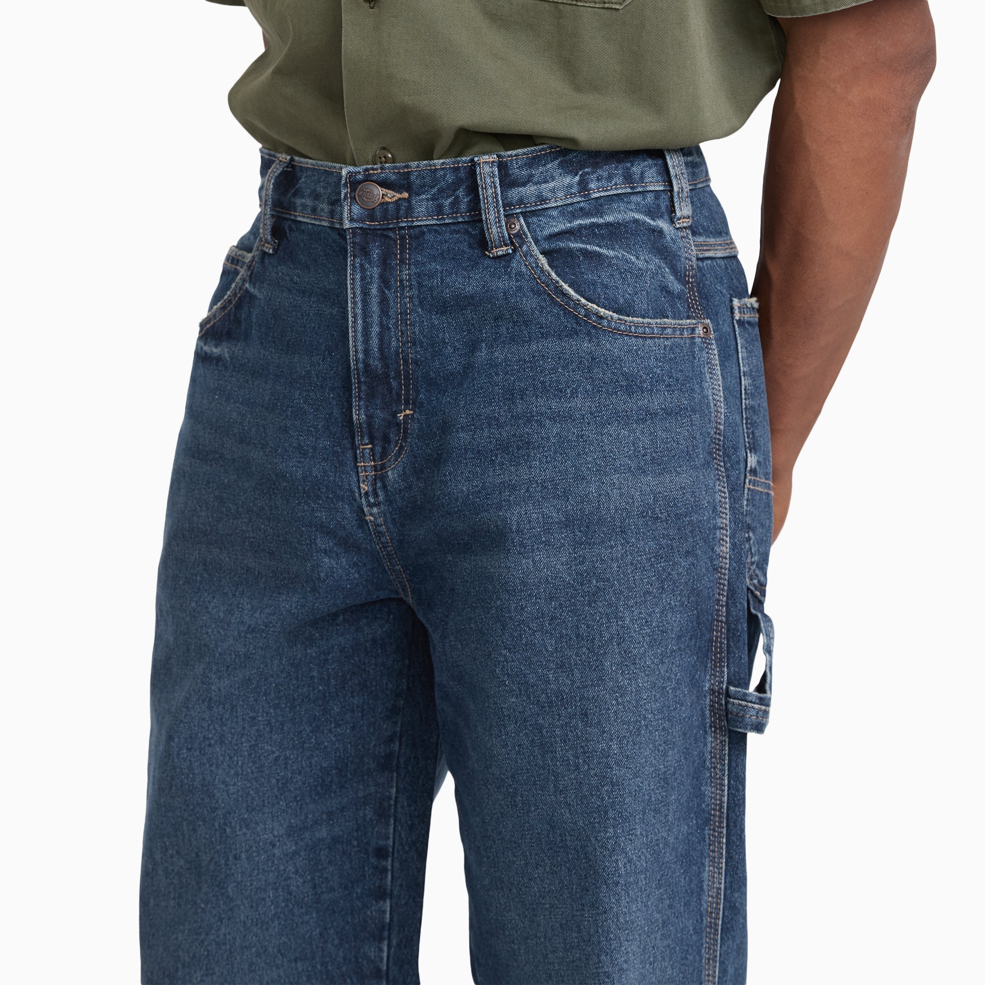Worn In Relaxed Fit Carpenter Jeans