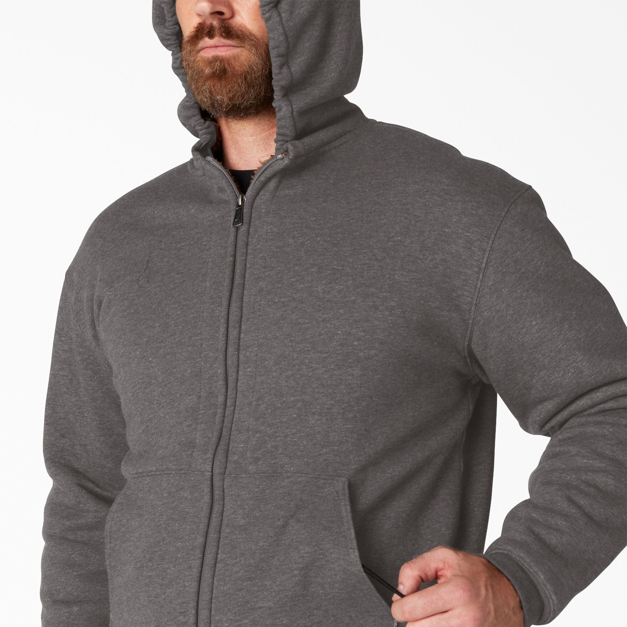 High Pile Fleece Lined Full Zip Hoodie