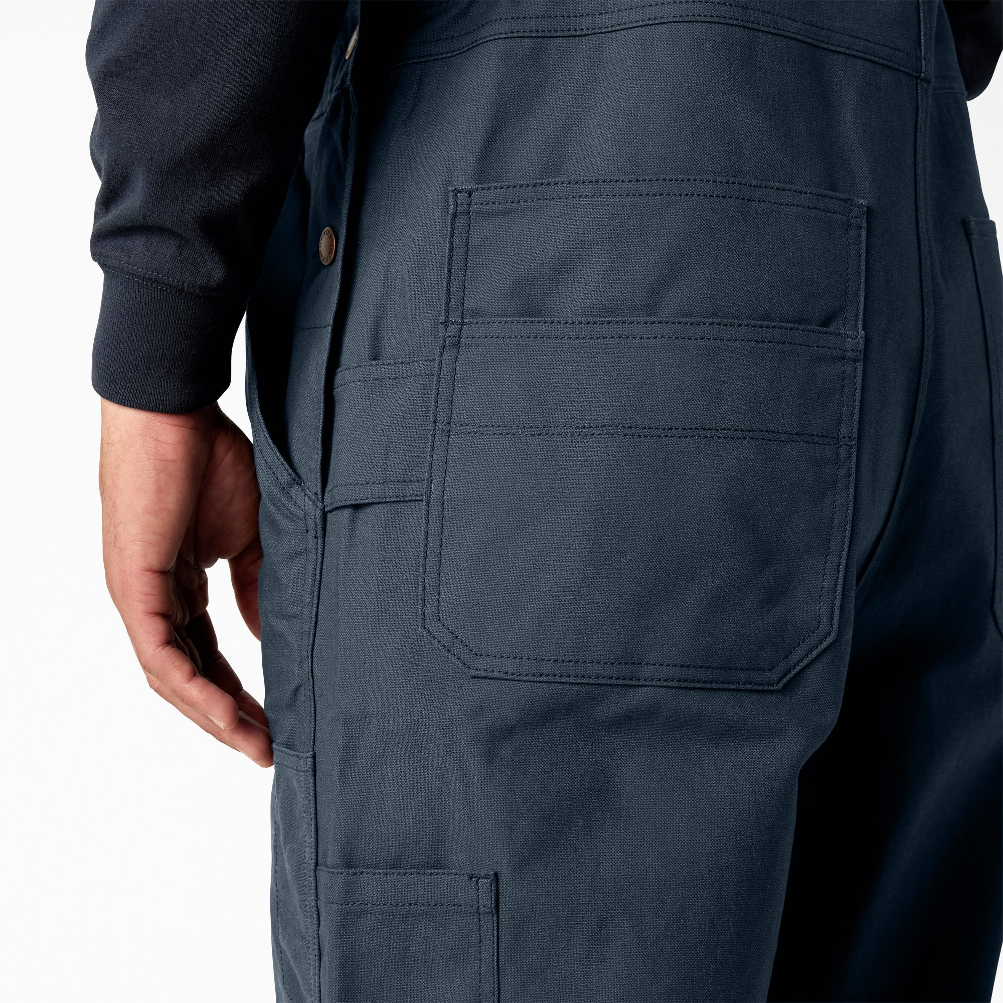 Waxed Canvas Double Front Bib Overalls