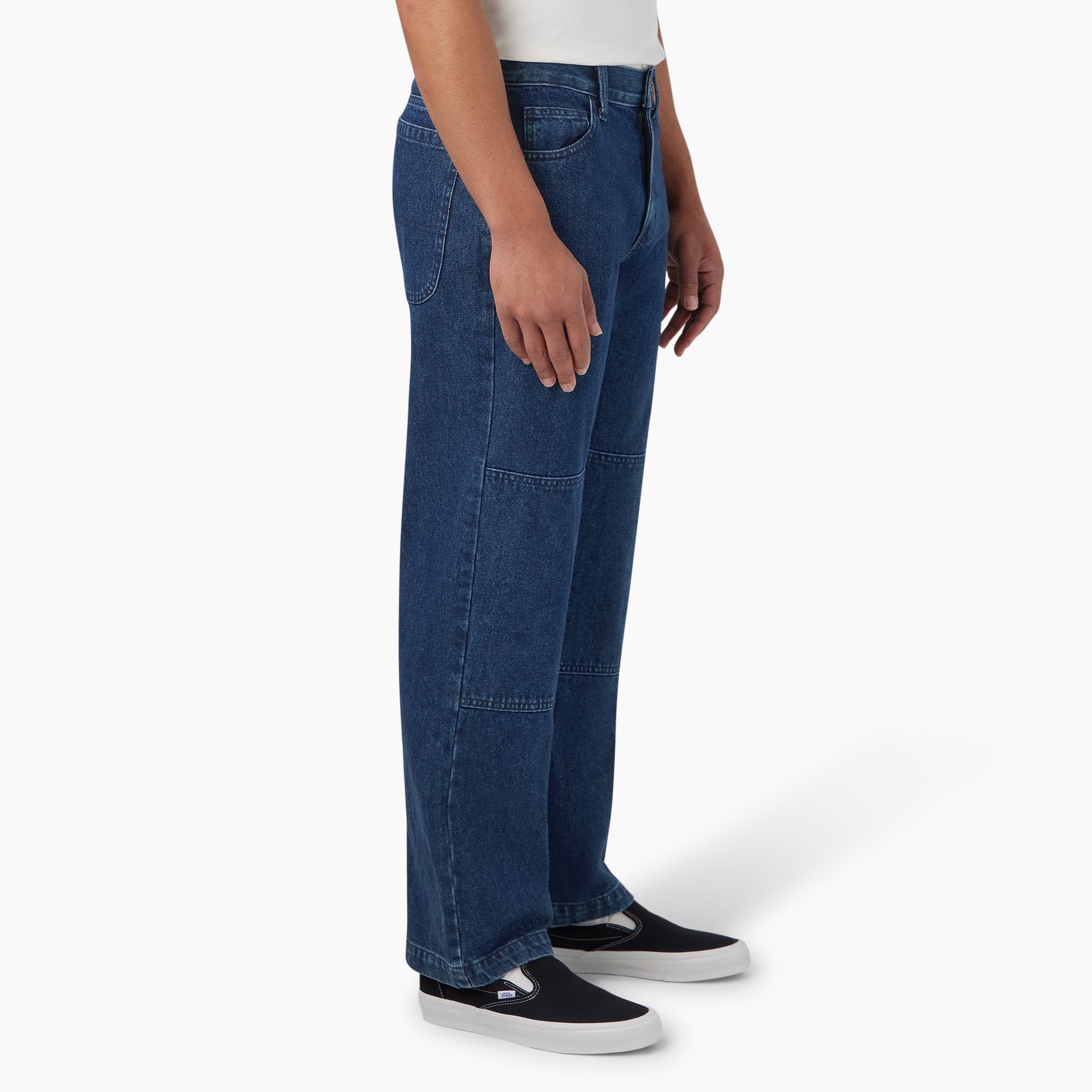 Loose Fit Double Knee Jeans