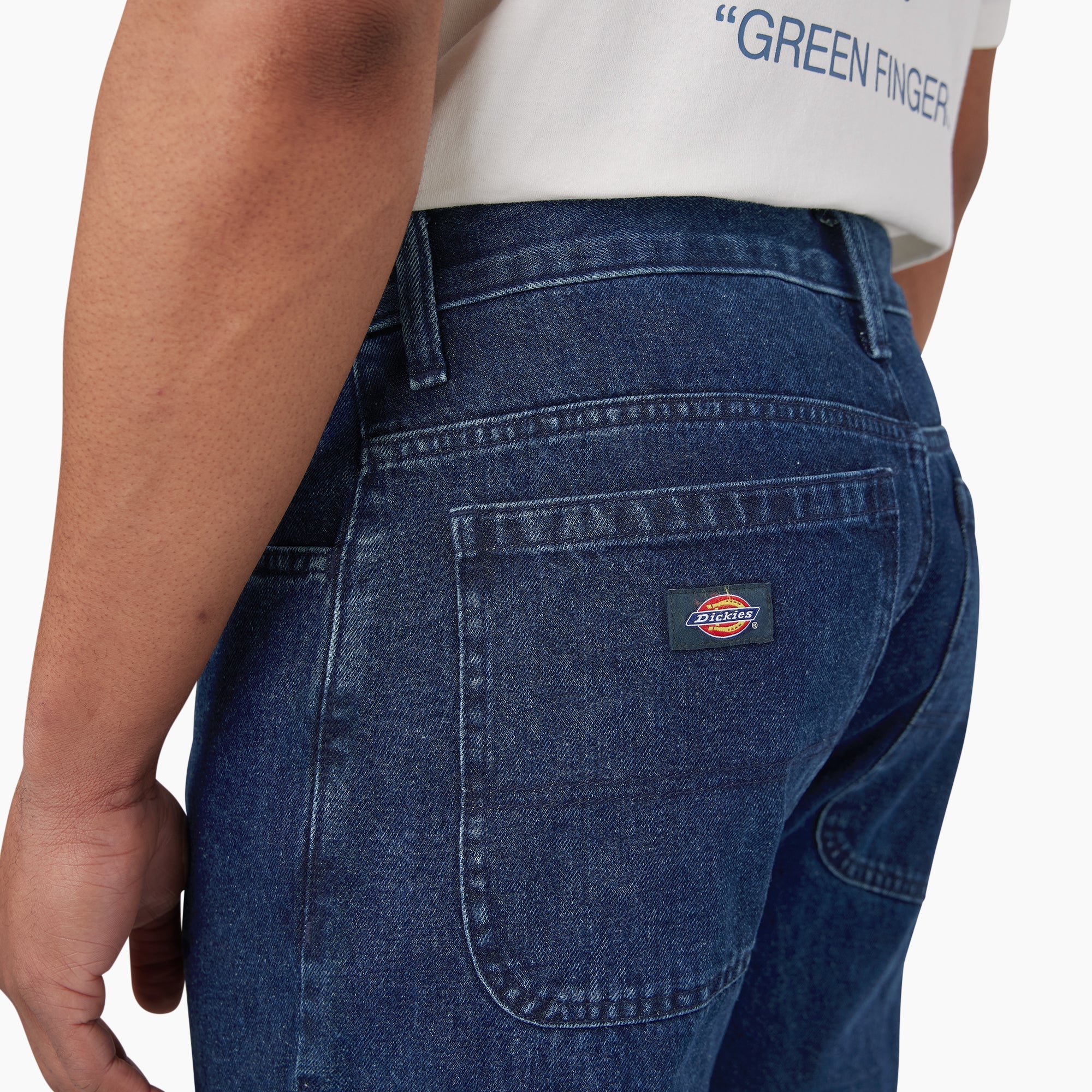 Loose Fit Double Knee Jeans