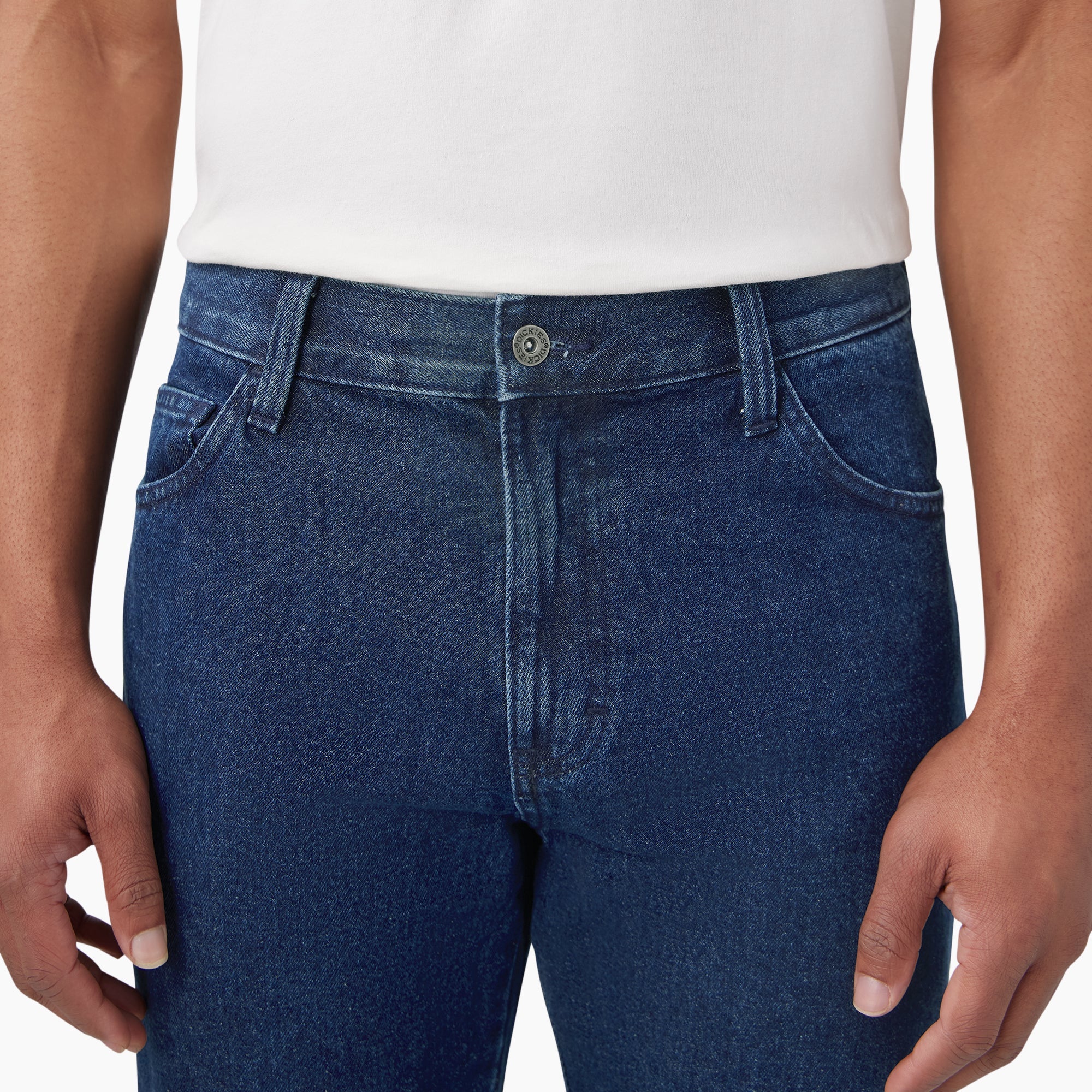 Loose Fit Double Knee Jeans