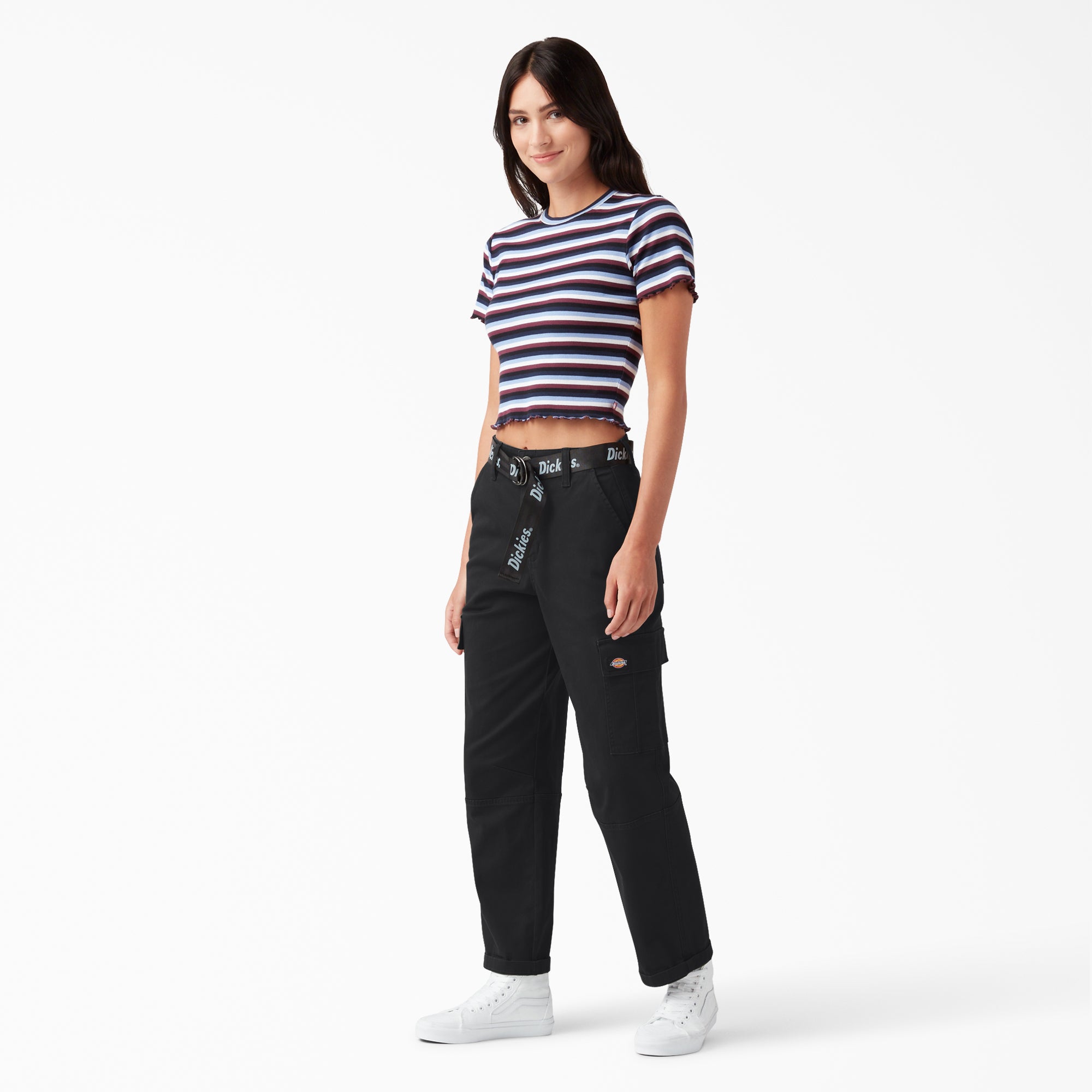 Women's Relaxed Fit Cropped Cargo Pants