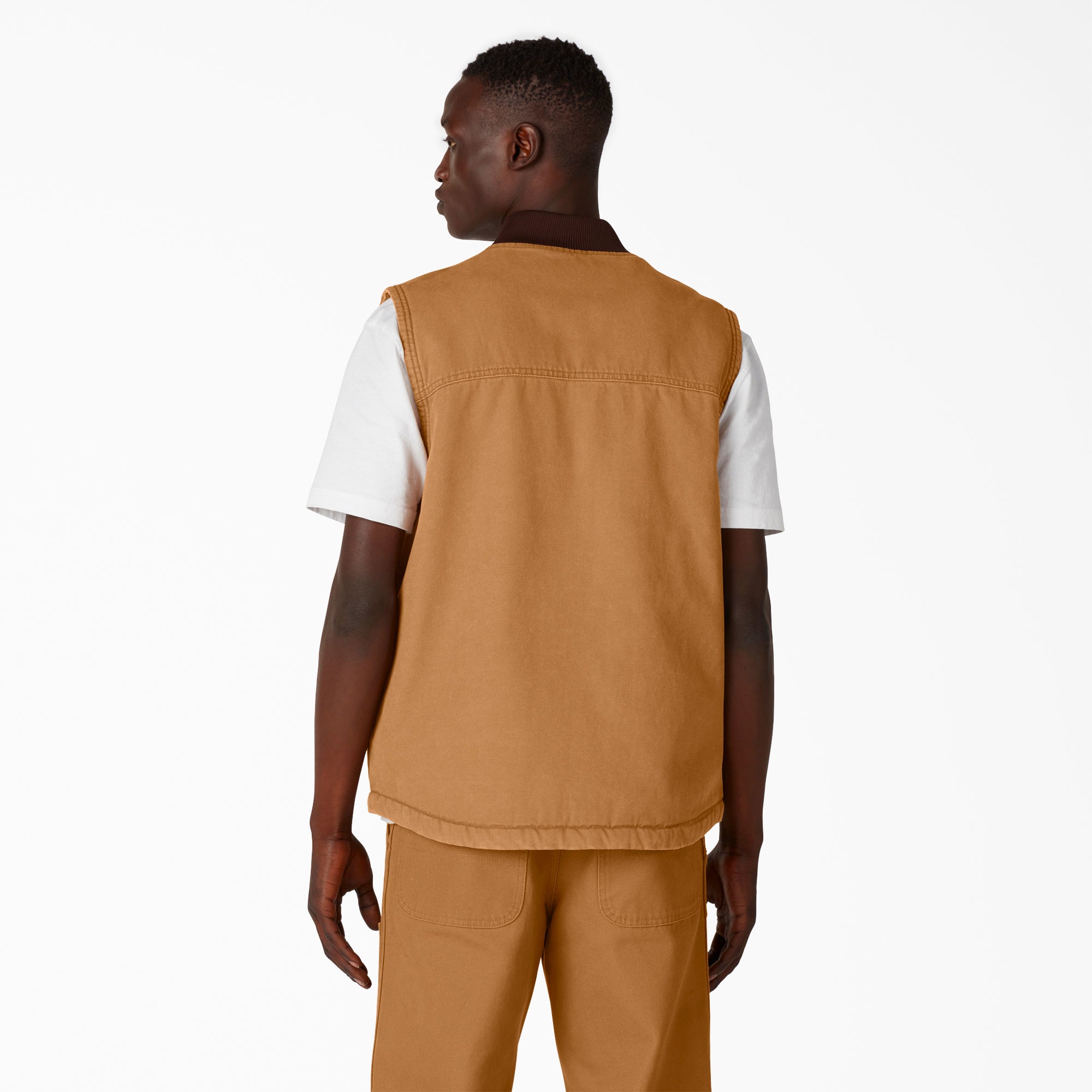 Stonewashed Duck High Pile Fleece Lined Vest