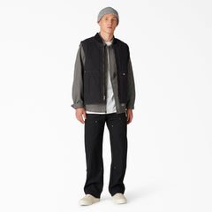 Stonewashed Duck High Pile Fleece Lined Vest