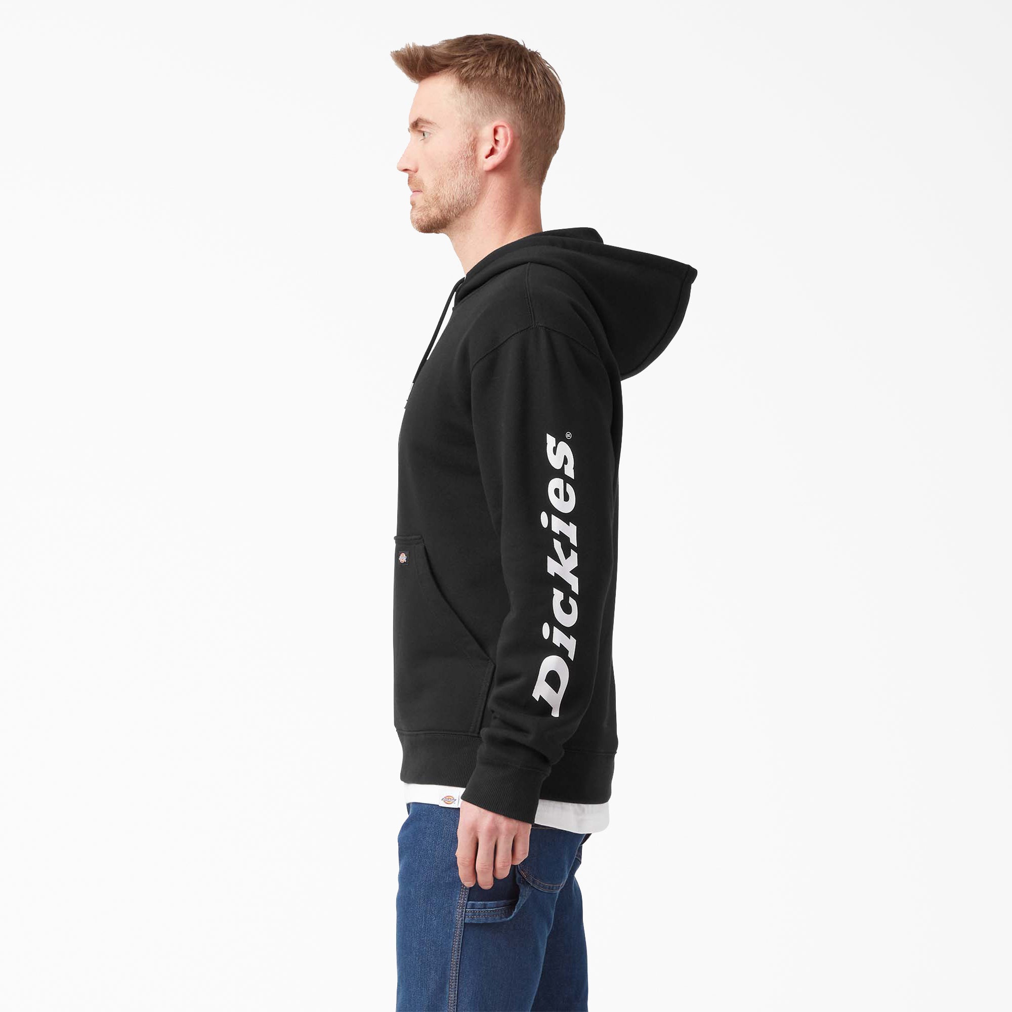 Water Repellent Sleeve Logo Hoodie