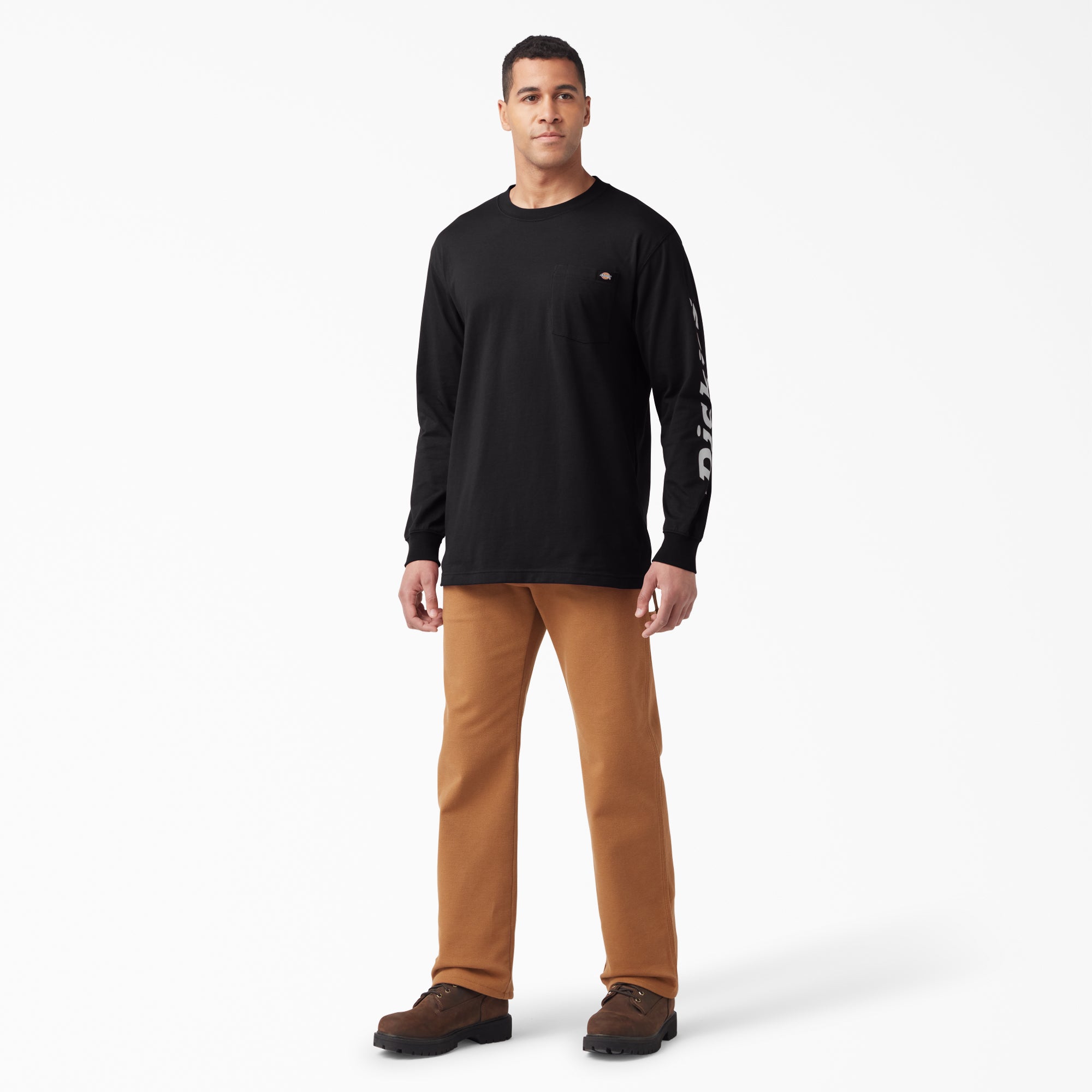 Logo Graphic Long Sleeve Pocket T-Shirt