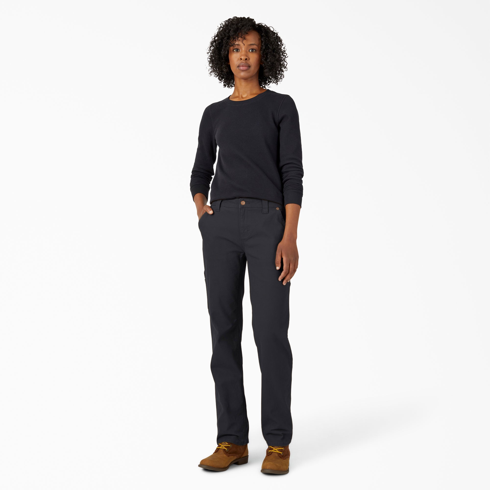 Women's FLEX Relaxed Straight Fit Duck Carpenter Pants