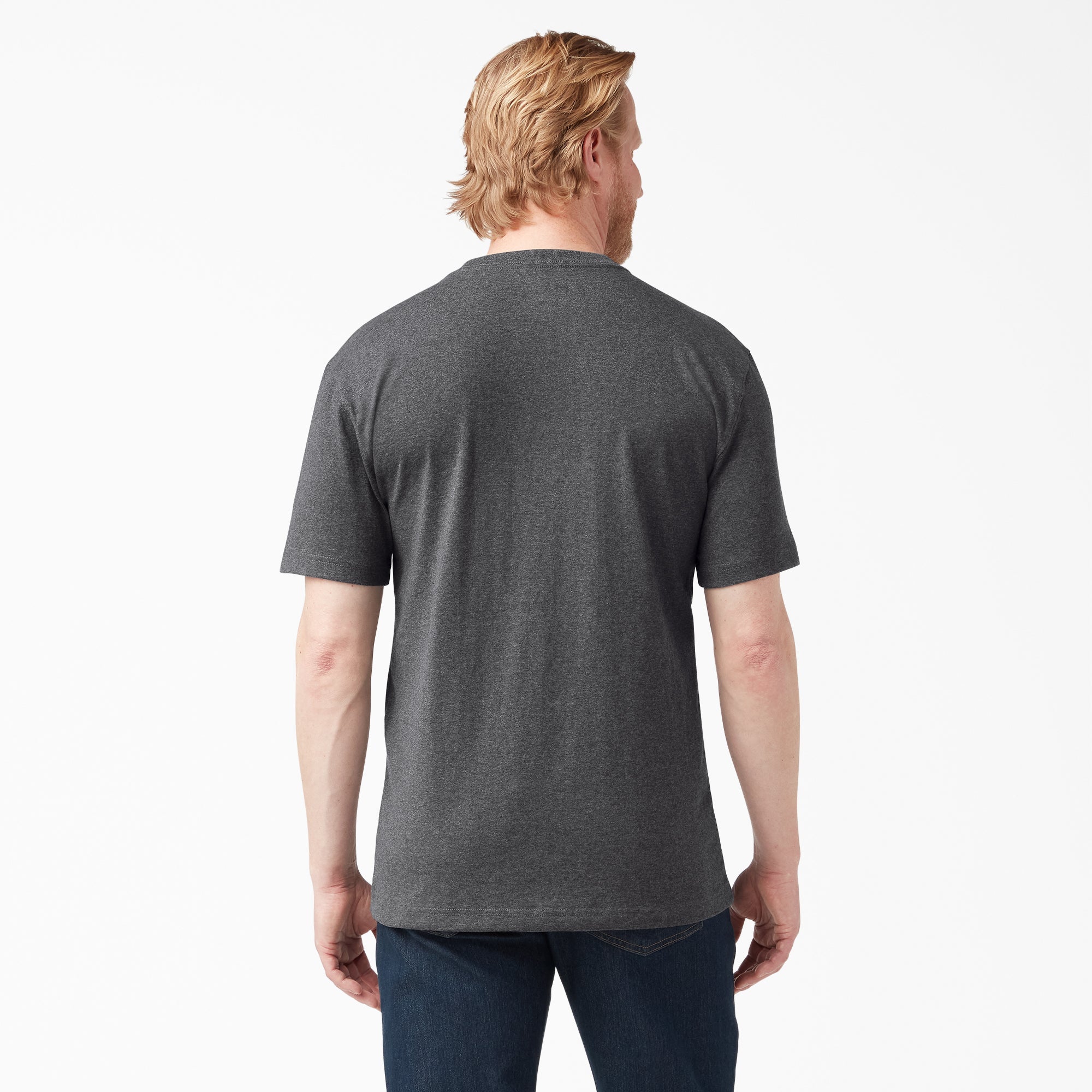 Heavyweight Heathered Short Sleeve Pocket T-Shirt