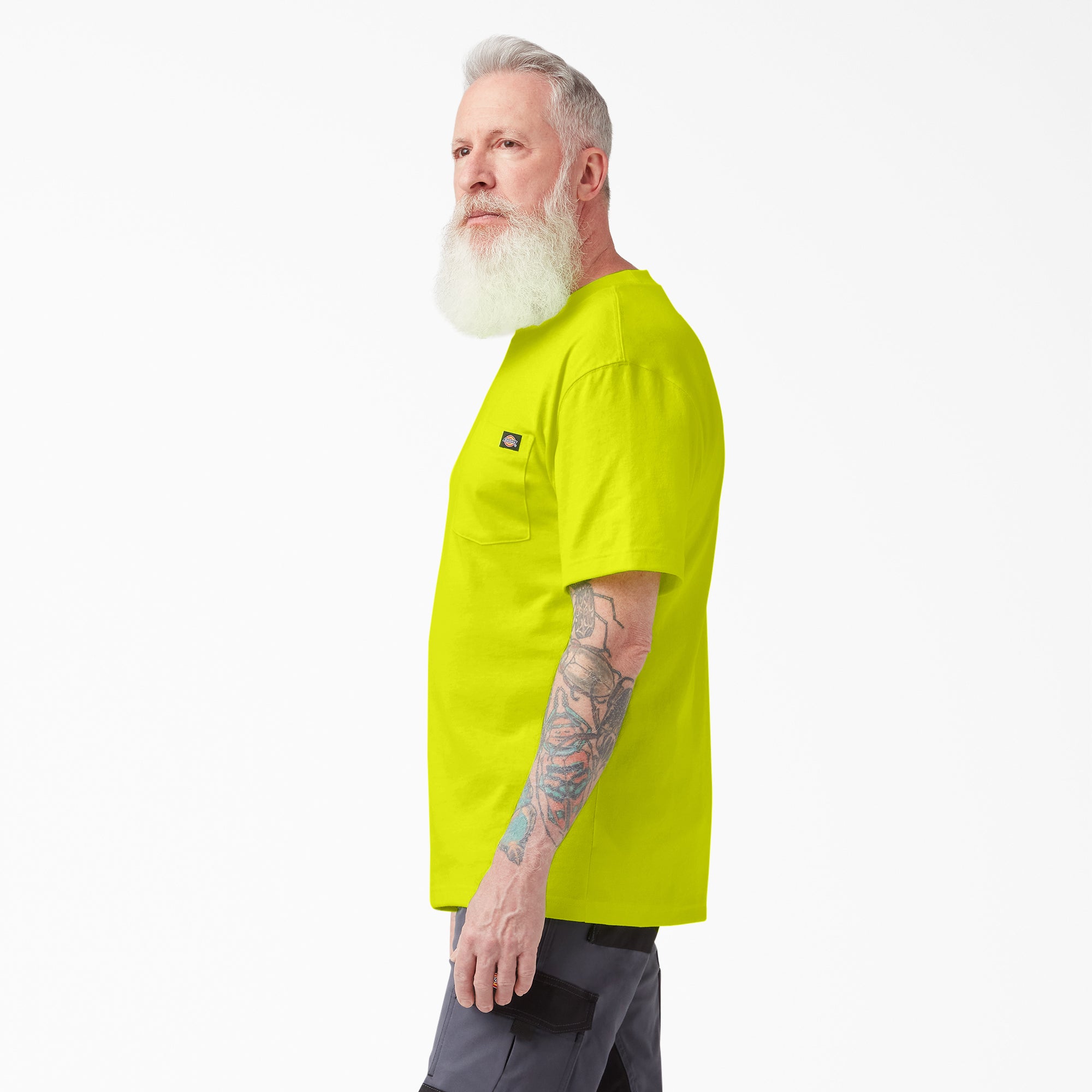Heavyweight Neon Short Sleeve Pocket T-Shirt