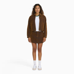 Women's Flocked Unlined Cropped Eisenhower