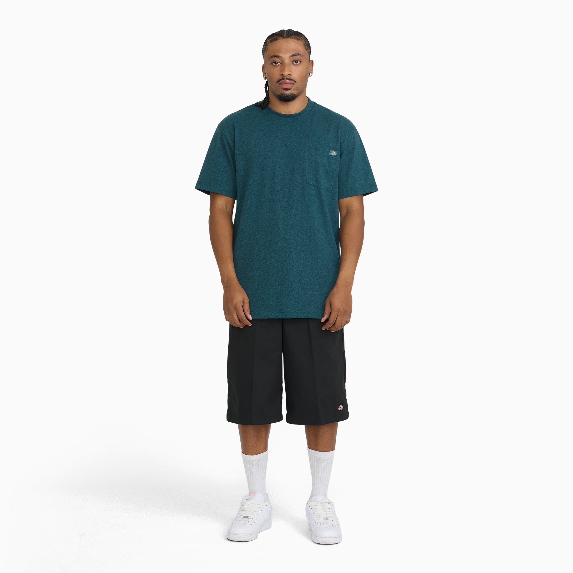 Heavyweight Heathered Short Sleeve Pocket T-Shirt