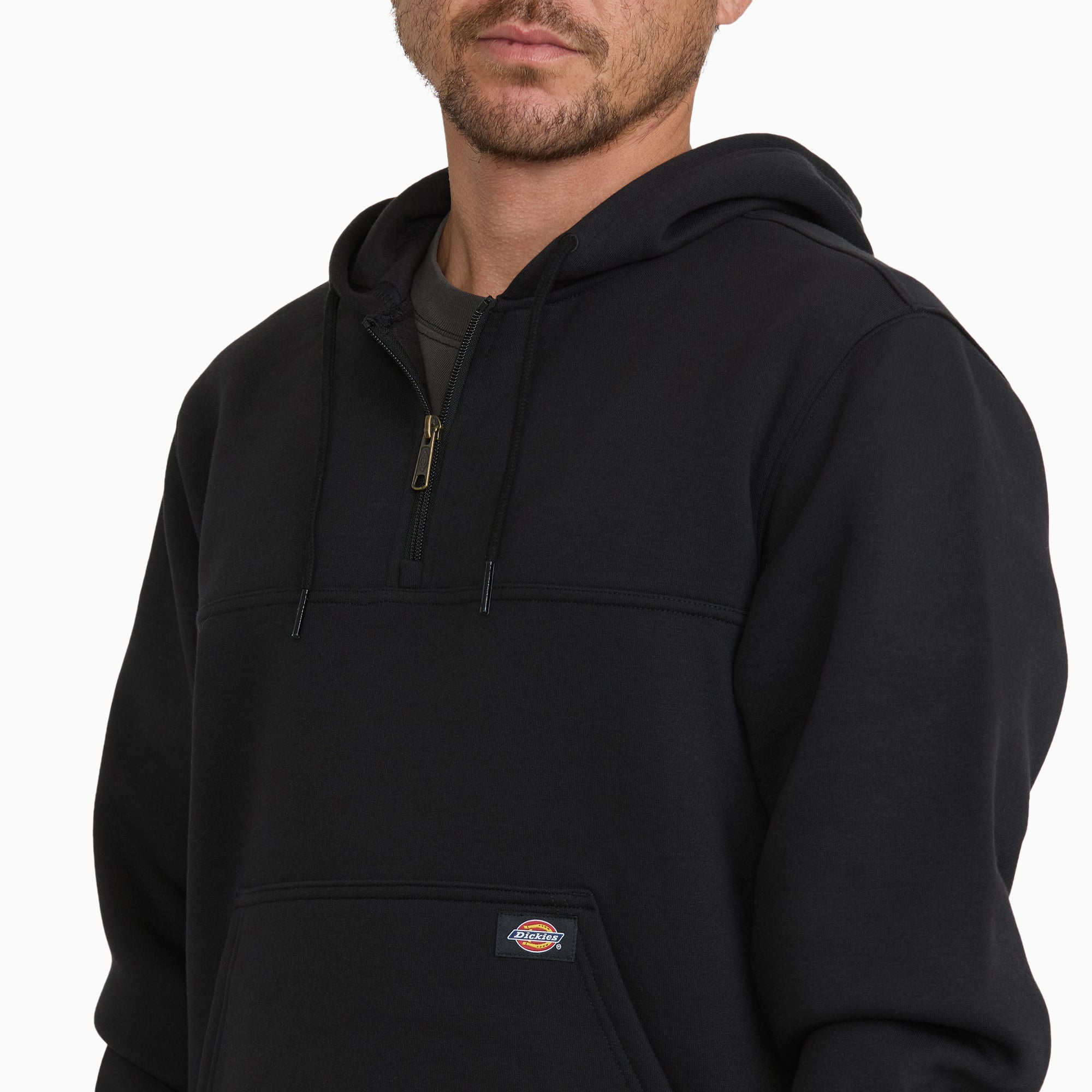 Water Repellent Heavyweight Fleece 1/4 Zip Hoodie